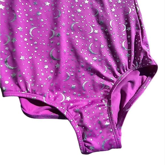 Girl's CAT & JACK Celestial Gymnastics Pull-On Leotard Size Large 10/12 - Picture 3 of 4
